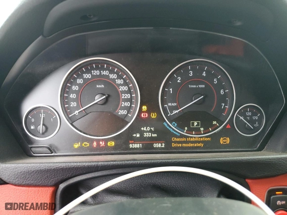 2017 BMW 4 Series 440i xDrive with VIN WBA4E5C57HG188927, listed as a Copart auction lot 78727894 with 93,881 mi miles and Salvage Title. Bid and sale history available at carsss.com. Image 9.