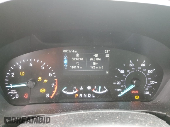 2020 Ford Escape SE with VIN 1FMCU9G6XLUA04646, listed as a Copart auction lot 53264885 with 80,517 mi miles and Salvage Title. Bid and sale history available at DreamBid. Image 9.