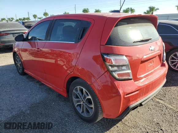 2017 Chevrolet Sonic LT with VIN 1G1JD6SB5H4142044, listed as a Copart auction lot 76154744 with 116,008 mi miles and Salvage Title. Bid and sale history available at carsss.com. Image 2.