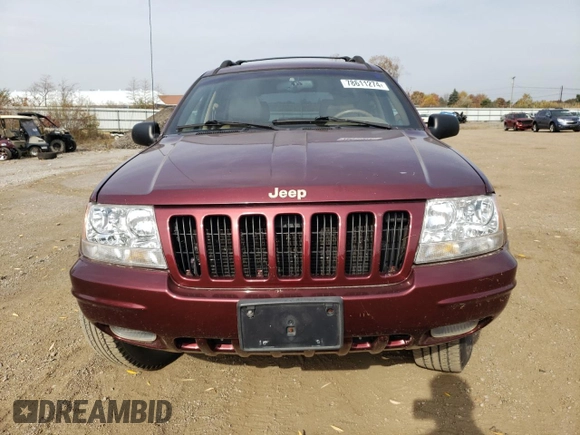 1999 Jeep Grand Cherokee Limited with VIN 1J4GW68S5XC573162, listed as a Copart auction lot 78611274 with 174,960 mi miles and Salvage Title. Bid and sale history available at carsss.com. Image 5.