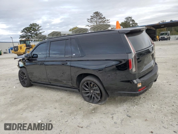 2022 Cadillac Escalade ESV Sport Platinum with VIN 1GYS4RKL5NR333865, listed as a Copart auction lot 80776844 with 71,297 mi miles and Salvage title. Bid and sale history available at DreamBid. Image 2.