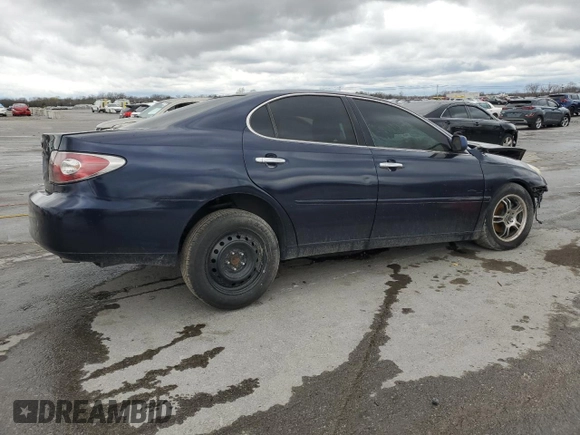 2003 Lexus ES 300 with VIN JTHBF30G830099594, listed as a Copart auction lot 49721375 with Not Provided miles and Salvage Title. Bid and sale history available at DreamBid. Image 3.