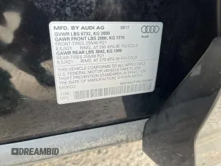 2018 Audi SQ5 Premium Plus with VIN WA1A4AFY6J2040451, listed as a Copart auction lot 80844464 with 97,279 mi miles and Clean Title. Bid and sale history available at DreamBid. Image 10.