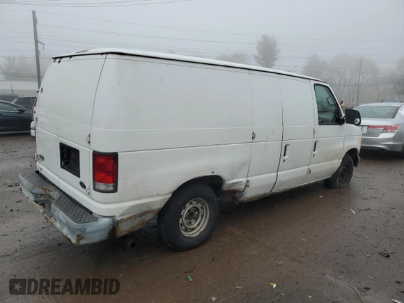 2001 Ford Econoline Cargo with VIN 1FTRE142X1HB27593, listed as a Copart auction lot 83827154 with 190,761 mi miles and Salvage Title. Bid and sale history available at DreamBid. Image 3.
