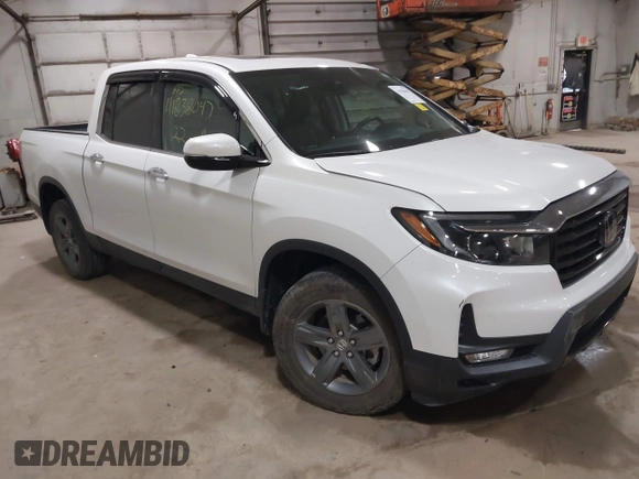 2022 Honda Ridgeline RTL-E z VIN 5FPYK3F76NB033832, wystawiony jako IAAI lot #41838047 z przebiegiem 16 497 mil mil oraz . Historia ofert i sprzedaży dostępna na DreamBid. Obrazek 1.