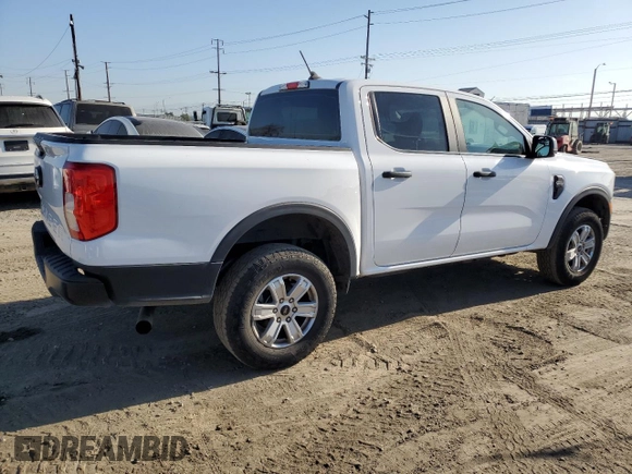 2024 Ford Ranger XL with VIN 1FTER4BH1RLE10064, listed as a Copart auction lot 52732045 with 35,197 mi miles and Salvage Title. Bid and sale history available at carsss.com. Image 3.