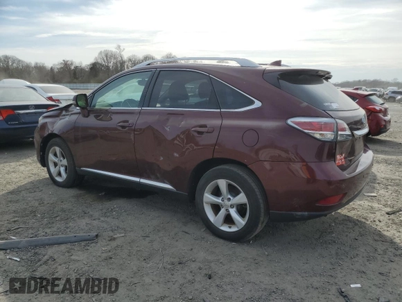 2014 Lexus RX 350 with VIN 2T2BK1BA9EC250702, listed as a Copart auction lot 53681095 with 182,910 mi miles and Clean Title. Bid and sale history available at DreamBid. Image 2.
