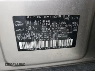 2015 Subaru Outback Premium with VIN 4S4BSBDCXF3262811, listed as a Copart auction lot 44469645 with 143,078 mi miles and Clean title. Bid and sale history available at DreamBid. Image 13.