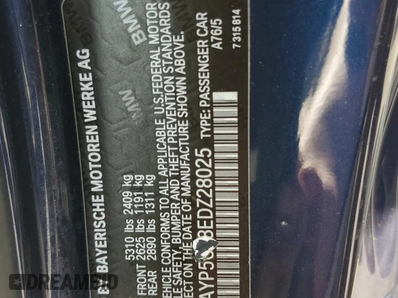 2014 BMW 6 Series 640i xDrive z VIN WBAYP5C58EDZ28025, wystawiony jako Copart lot #60070315 z przebiegiem 92 038 mil mil oraz Czysty tytuł • Clean title. Historia ofert i sprzedaży dostępna na DreamBid. Obrazek 12.