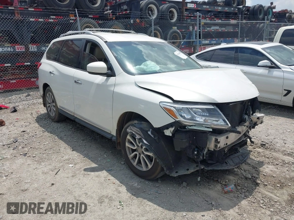 2014 Nissan Pathfinder Platinum with VIN 5N1AR2MN4EC731012, listed as a IAAI auction lot 42220965 with 170,000 mi miles and . Bid and sale history available at DreamBid. Image 1.