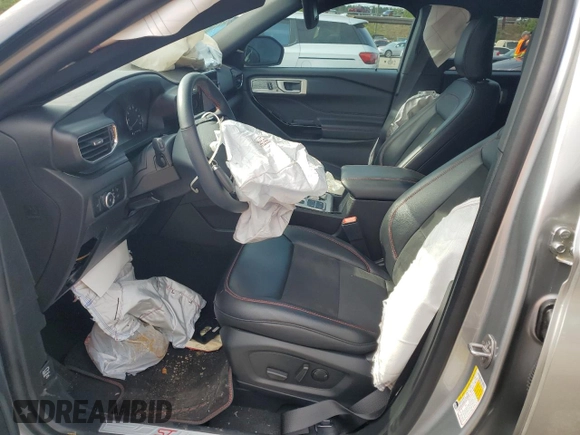 2023 Ford Explorer ST-Line with VIN 1FMSK7KH1PGB21485, listed as a Copart auction lot 52814765 with 14,144 mi miles and Salvage title. Bid and sale history available at DreamBid. Image 7.