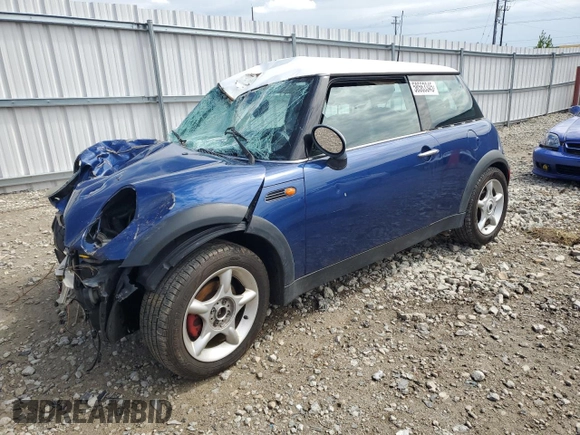 2003 MINI Hardtop with VIN WMWRC334X3TC38665, listed as a Copart auction lot 58563345 with Not provided miles and Non repairable. Bid and sale history available at DreamBid. Image 1.