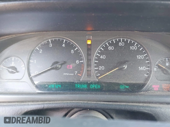 2001 Cadillac Eldorado Touring ETC z VIN 1G6ET12911B103774, wystawiony jako IAAI lot #41998828 z przebiegiem 128 724 mil mil oraz . Historia ofert i sprzedaży dostępna na DreamBid. Obrazek 7.