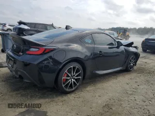 2023 Toyota GR86 with VIN JF1ZNBC13P8752642, listed as a Copart auction lot 72910224 with 12,098 mi miles and Salvage Title. Bid and sale history available at carsss.com. Image 3.
