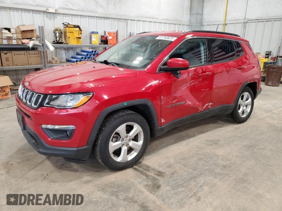 2017 Jeep Compass Latitude с VIN 3C4NJCBB6HT672694, выставлен на аукционе Copart как лот 61753625 с пробегом 62 592 миль миль и На запчасти • Non repairable. История ставок и продаж доступна на DreamBid. Изображение 1.