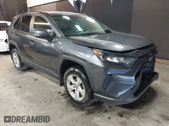 2019 Toyota RAV4 Hybrid LE with VIN JTMMWRFV8KD036053, listed as a IAAI auction lot 42502103 with 94,113 mi miles and . Bid and sale history available at DreamBid. Image 1.