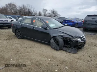 2004 Acura TSX with VIN JH4CL96844C011687, listed as a Copart auction lot 47766365 with 235,536 mi miles and Salvage Title. Bid and sale history available at carsss.com. Image 4.