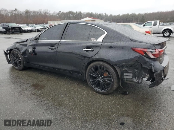 2020 Infiniti Q50 Pure with VIN JN1EV7ARXLM252478, listed as a Copart auction lot 46797865 with Not provided miles and Salvage title. Bid and sale history available at DreamBid. Image 2.