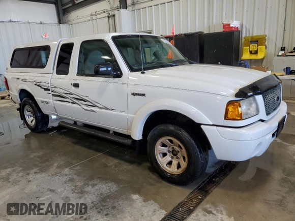 2001 Ford Ranger XL Fleet with VIN 1FTZR15E01PA51367, listed as a Copart auction lot 49420475 with 223,504 mi miles and Clean Title. Bid and sale history available at DreamBid. Image 4.