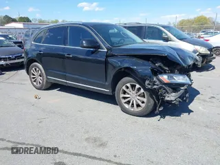 2017 Audi Q5 Premium with VIN WA1C2AFP9HA004615, listed as a IAAI auction lot 41879004 with 107,722 mi miles. Bid and sale history available at carsss.com. Image 1.