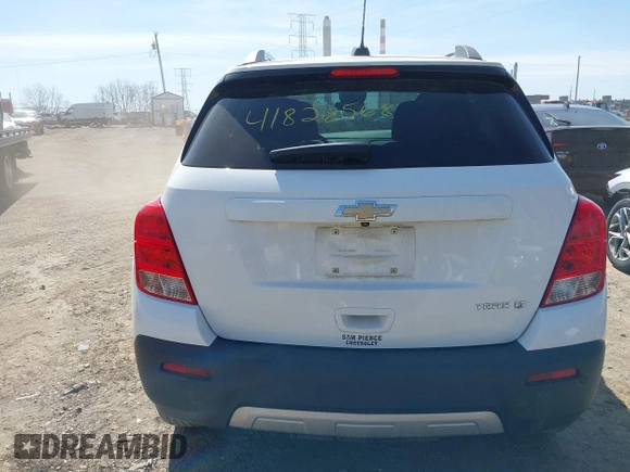 2016 Chevrolet Trax LT with VIN 3GNCJLSB9GL273114, listed as a IAAI auction lot 41828568 with 37,217 mi miles and . Bid and sale history available at DreamBid. Image 17.
