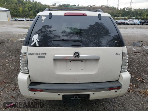 2010 Mercury Mountaineer Premier with VIN 4M2EN4JE6AUJ01346, listed as a Copart auction lot 70575794 with 166,024 mi miles and Salvage Title. Bid and sale history available at carsss.com. Image 6.