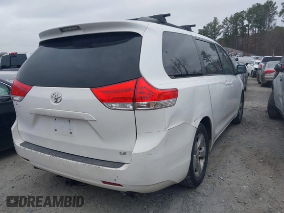2011 Toyota Sienna LE AAS with VIN 5TDKK3DC8BS106821, listed as a IAAI auction lot 41508841 with 236,368 mi miles and . Bid and sale history available at DreamBid. Image 4.