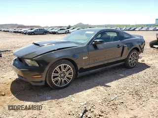2011 Ford Mustang GT with VIN 1ZVBP8CF0B5152320, listed as a Copart auction lot 57822845 with 132,024 mi miles and Salvage title. Bid and sale history available at DreamBid. Image 1.