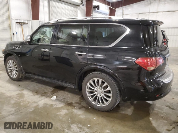 2015 Infiniti QX80 with VIN JN8AZ2NF2F9571484, listed as a Copart auction lot 64143665 with 179,746 mi miles and Salvage title. Bid and sale history available at DreamBid. Image 2.