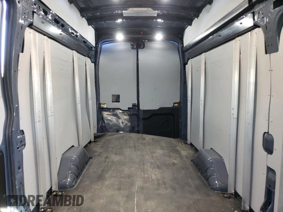 2021 Ford Transit Cargo with VIN 1FTBR3X8XMKA83071, listed as a Copart auction lot 80474914 with 38,027 mi miles and Salvage title. Bid and sale history available at DreamBid. Image 10.
