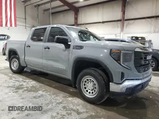 2024 GMC Sierra 1500 Pro with VIN 3GTUUAED1RG288126, listed as a Copart auction lot 45383865 with 10,250 mi miles and Salvage Title. Bid and sale history available at carsss.com. Image 4.