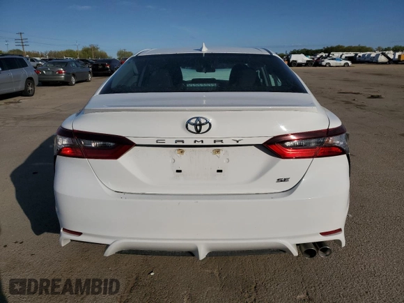 2024 Toyota Camry SE with VIN 4T1G11AK8RU244062, listed as a Copart auction lot 53911585 with 15,921 mi miles and Clean Title. Bid and sale history available at carsss.com. Image 6.