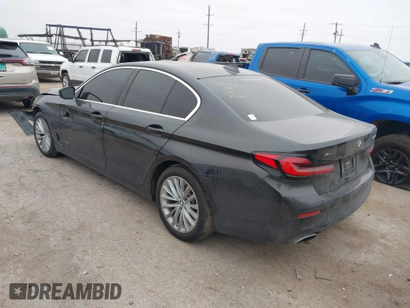 2021 BMW 5 Series 530i xDrive with VIN WBA13BJ09MWX25425, listed as a IAAI auction lot 41536891 with 69,688 mi miles and . Bid and sale history available at carsss.com. Image 3.