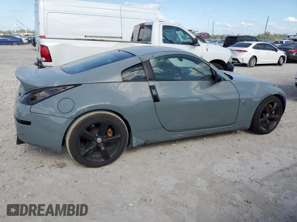 2005 Nissan 350Z Touring with VIN JN1AZ34E35M653359, listed as a Copart auction lot 52513125 with 143,940 mi miles and Salvage Title. Bid and sale history available at carsss.com. Image 3.