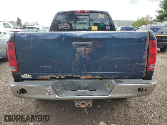 2006 Dodge Ram 2500 SLT with VIN 3D7KR28D16G282760, listed as a Copart auction lot 71433104 with 287,701 mi miles and Clean Title. Bid and sale history available at carsss.com. Image 6.