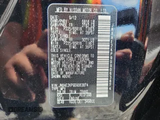 2013 Nissan Quest SV with VIN JN8AE2KP9D9063874, listed as a Copart auction lot 64739245 with 115,487 mi miles and Clean title. Bid and sale history available at DreamBid. Image 14.