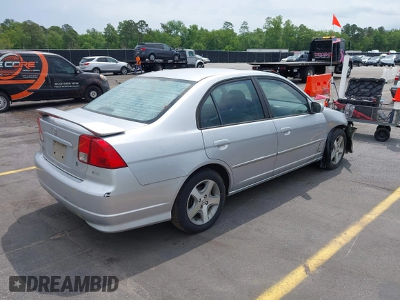 2004 Honda Civic EX with VIN 2HGES26794H559999, listed as a IAAI auction lot 42097812 with 289,596 mi miles and . Bid and sale history available at DreamBid. Image 4.