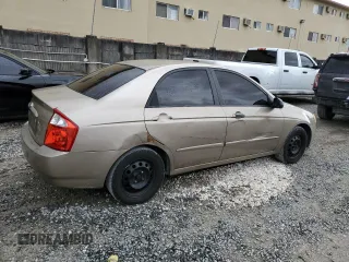 2006 Kia Spectra EX with VIN KNAFE121465238207, listed as a Copart auction lot 45762324 with 135,860 mi miles and Non Repairable. Bid and sale history available at carsss.com. Image 3.