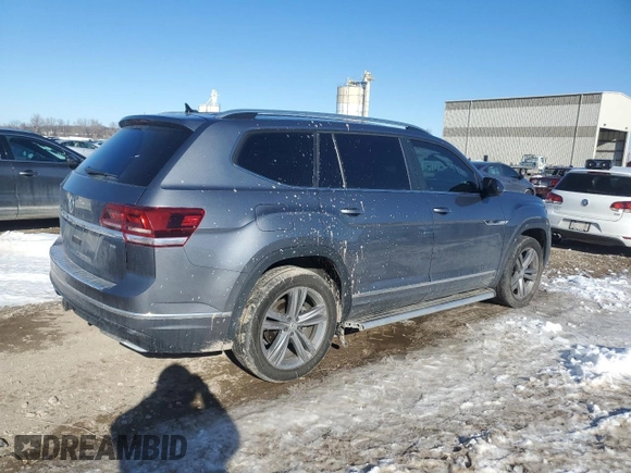 2018 Volkswagen Atlas SE with VIN 1V2FR2CA2JC552663, listed as a Copart auction lot 88244855 with 76,990 mi miles and Salvage title. Bid and sale history available at DreamBid. Image 3.