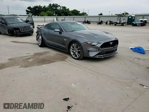 2023 Ford Mustang GT with VIN 1FA6P8CFXP5304962, listed as a Copart auction lot 54947875 with 12,317 mi miles and Salvage title. Bid and sale history available at DreamBid. Image 13.