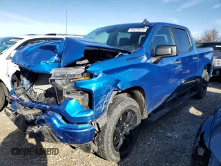 2022 Chevrolet Silverado 1500 Custom with VIN 3GCPDBEK0NG526415, listed as a Copart auction lot 84679614 with 55,104 mi miles and Salvage Title. Bid and sale history available at carsss.com. Image 1.