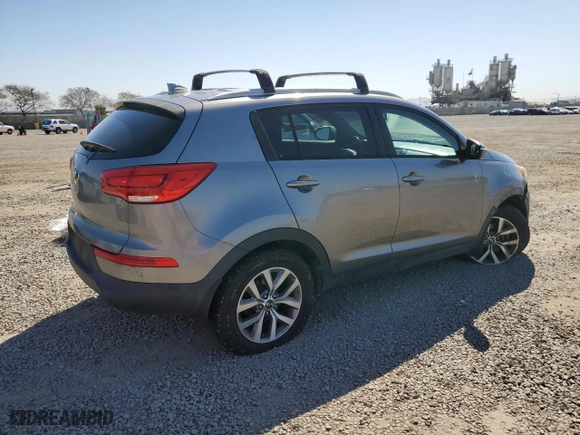 2015 Kia Sportage LX with VIN KNDPB3AC5F7672400, listed as a Copart auction lot 48596825 with 110,792 mi miles and Salvage Title. Bid and sale history available at carsss.com. Image 3.