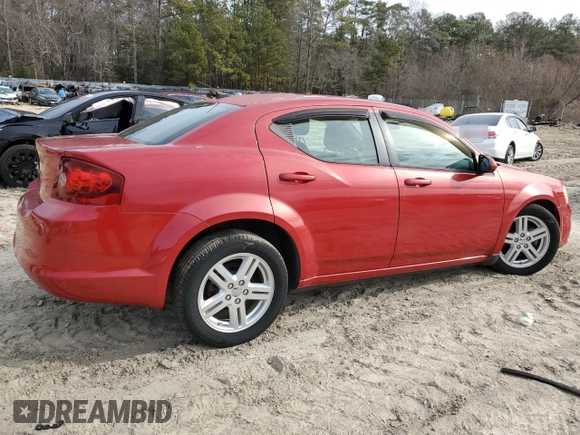 2012 Dodge Avenger SXT z VIN 1C3CDZCB2CN165482, wystawiony jako Copart lot #45160195 z przebiegiem 56 082 mil mil oraz Nie do naprawy • Non repairable. Historia ofert i sprzedaży dostępna na DreamBid. Obrazek 3.