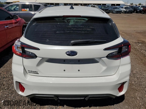 2024 Subaru Impreza with VIN JF1GUABC6R8336174, listed as a Copart auction lot 52231005 with 33,628 mi miles and Salvage Title. Bid and sale history available at carsss.com. Image 6.