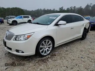 2012 Buick LaCrosse Touring with VIN 1G4GJ5E34CF130923, listed as a Copart auction lot 45985725 with 77,223 mi miles and Salvage title. Bid and sale history available at DreamBid. Image 1.