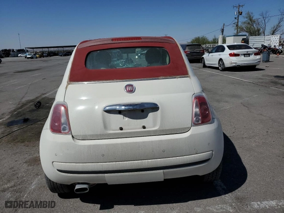 2013 FIAT 500 Pop with VIN 3C3CFFDR2DT660688, listed as a Copart auction lot 72628414 with 86624 miles and Salvage Title. Bid and sale history available at carsss.com. Image 6.