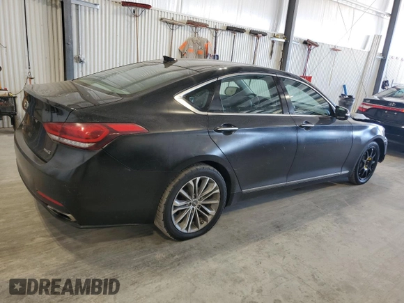 2015 Hyundai Genesis 3.8L with VIN KMHGN4JE0FU018111, listed as a Copart auction lot 53711075 with 184,509 mi miles and Clean Title. Bid and sale history available at carsss.com. Image 3.