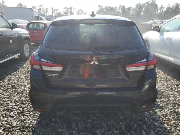 2022 Mitsubishi Outlander Sport ES with VIN JA4APUAU2NU020544, listed as a Copart auction lot 74607034 with 0 mi miles and Salvage Title. Bid and sale history available at carsss.com. Image 6.