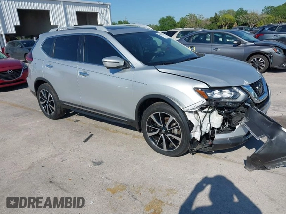 2019 Nissan Rogue SV with VIN 5N1AT2MT9KC712922, listed as a IAAI auction lot 41881530 with 21,489 mi miles and . Bid and sale history available at DreamBid. Image 1.