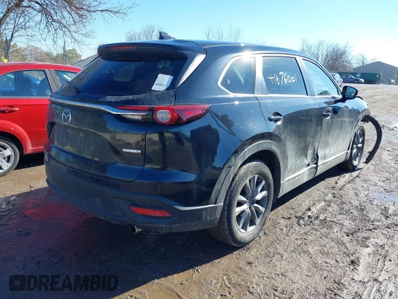 2020 Mazda CX-9 Sport with VIN JM3TCBBY6L0408372, listed as a IAAI auction lot 41676001 with 55,358 mi miles. Bid and sale history available at carsss.com. Image 4.
